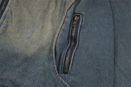 Title 16, Punk Old Wash Denim Jacket Men