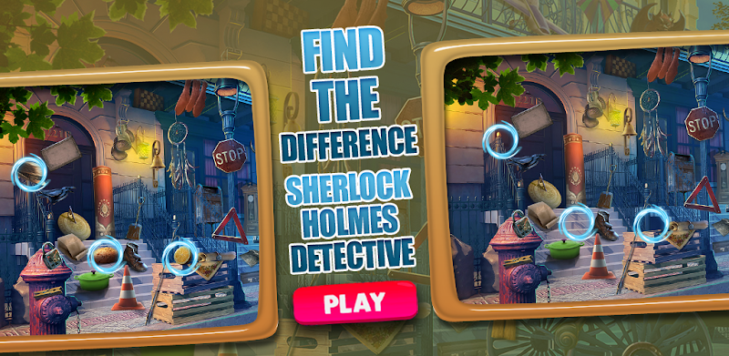 Sherlock Holmes Find the Difference Detective Game