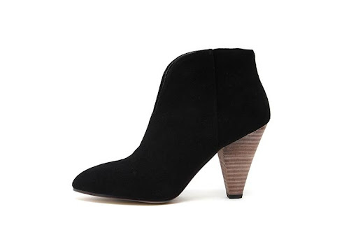 Title 4, Vintage V-mouth Boots Dark Green Frosted Leathe...
