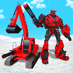 Cover Image of Download Snow Excavator Crane Transform Robot Shooting Game 2 APK