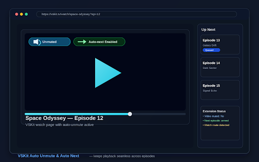 VSKit Auto Unmute and Next screenshot 1