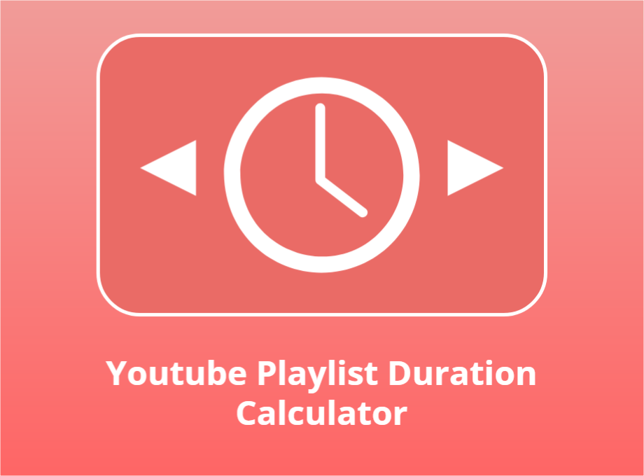 Youtube Playlist Duration Calculator Preview image 1