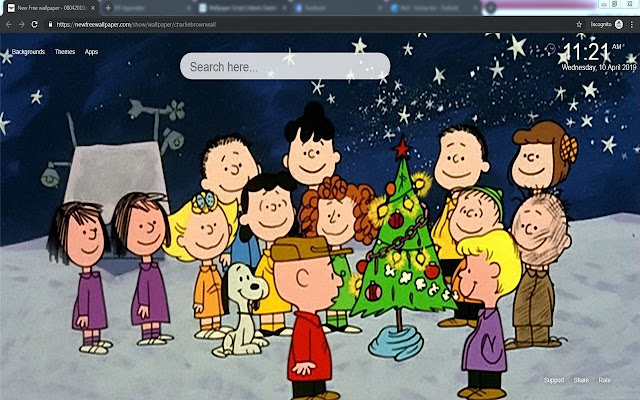 Charlie Brown Wallpaper Tab Theme