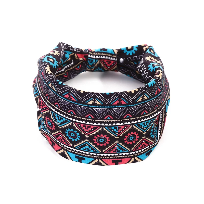 Hoofddoek Afrikaanse print haarband Elastisch Dames Sport Yoga Haarband Brede rand