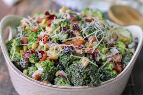 Broccoli Crunch Salad With a Parmesan Twist