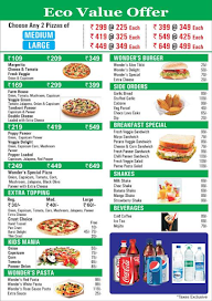 Wonders Pizza menu 1