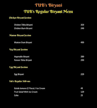 The Unlimited Biryani menu 1