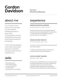 Gordon N. Davidson - Resume item