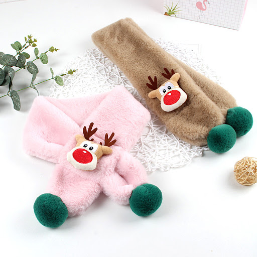Title 1, Childrens Scarf Imitation Rabbit Fur Christmas...