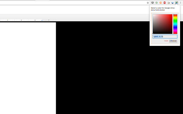 Google Drive Background Color Changer chrome extension