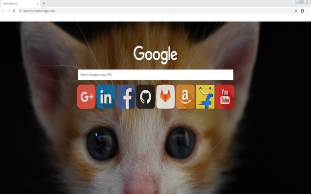 Cute Kitty Backgrounds chrome extension