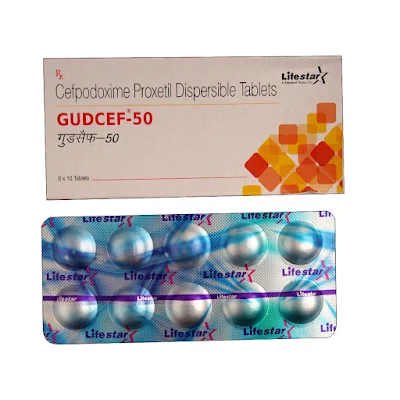 Gudcef 50 Mg Tablet 10's