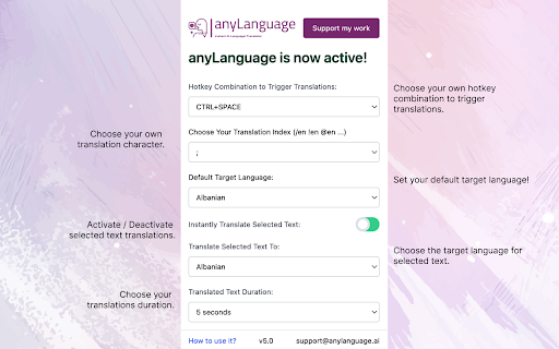 anyLanguage.ai - Instant Language Translator