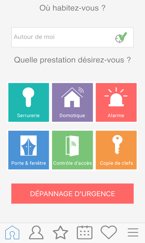 Android application Annuaire Serruriers de France screenshort