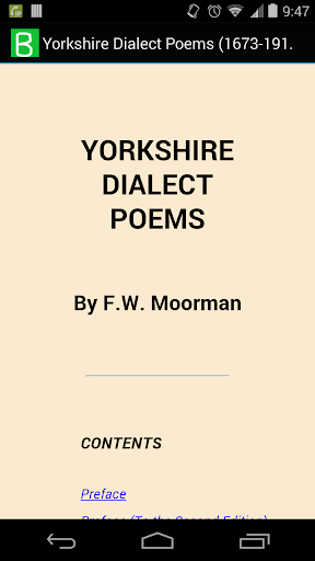 Yorkshire Dialect Poems