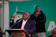 Deputy President Cyril Ramaphosa talks on the second day of the Northern Cape ANC provincial conference in Colesberg, Northern Cape. Picture: Alaister Russell