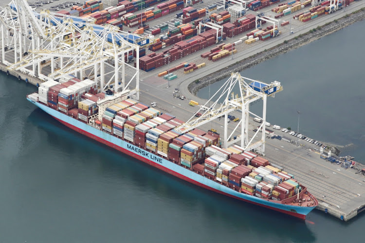 The Anna Maersk at Roberts Bank port in Vancouver, Canada, in 2019. Picture: REUTERS/JASON REDMOND