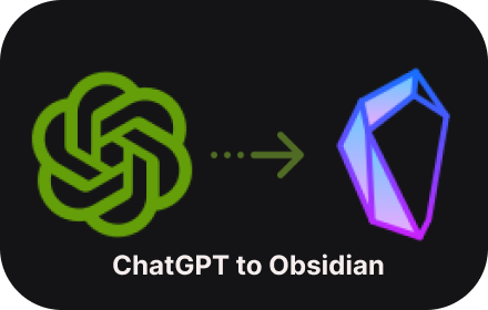 Save ChatGPT to Obsidian markdown file small promo image