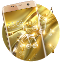 ダウンロード Gold Silk Glitter Theme: Dynamic Luxury   をインストールする 最新 APK ダウンローダ