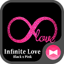 Glitter Wallpaper Infinite Love Black x P 1.0.0 APK ダウンロード