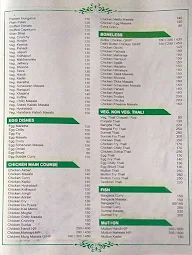 Hotel Arambha menu 6