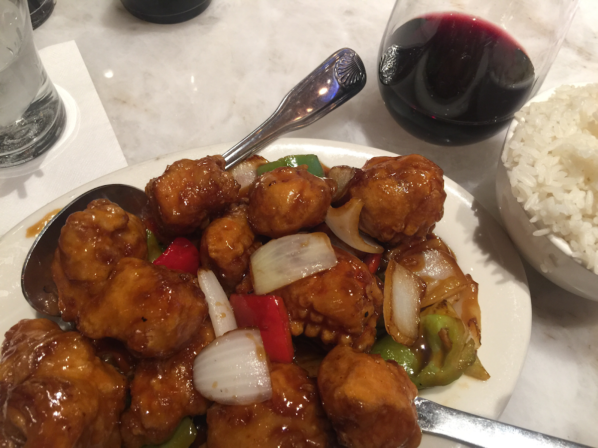 GF Orange Chicken at Chin Chin