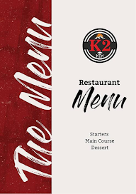 K2 Restaurant menu 1