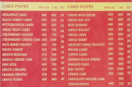 Cake Home menu 1