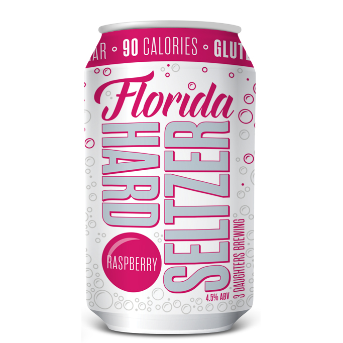 Logo of 3 Daughters Florida Hard Seltzer Raspberry