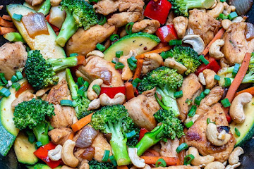 Cashew Chicken + Veggie Stir Fry
