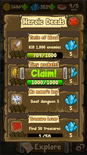 Télécharger Dungeon Loot - dungeon crawler APK MOD (Astuce) screenshots 3