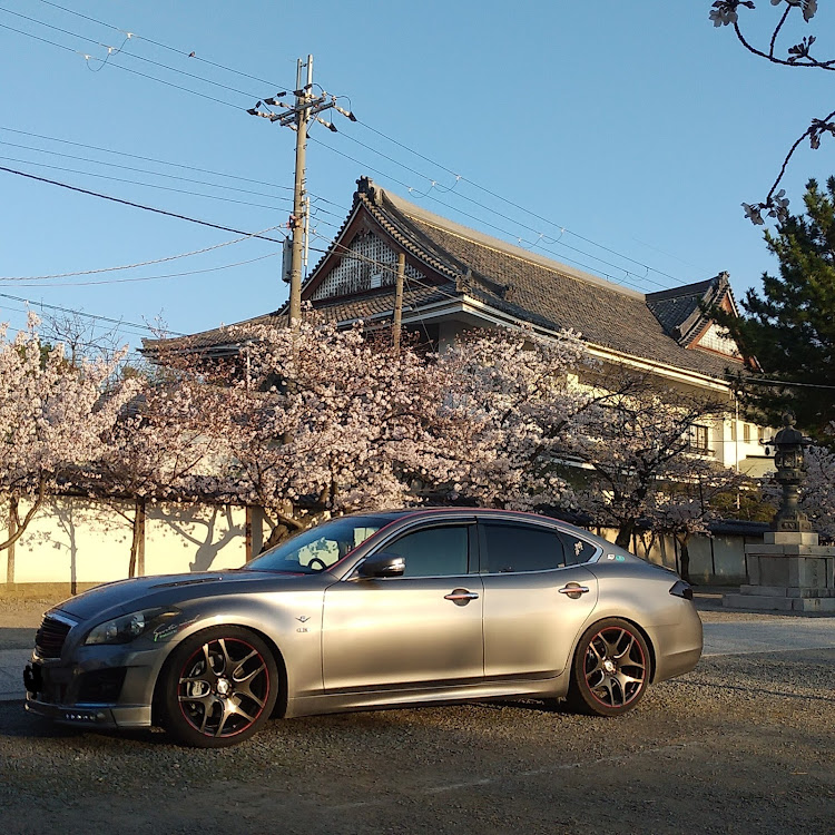 フーガの医療関係の皆様お疲れ様です(_ _)・桜とコラボ・大阪府藤井寺市・道明寺天満宮・覚寿尼公と菅原道真に関するカスタム事例の投稿画像5枚目