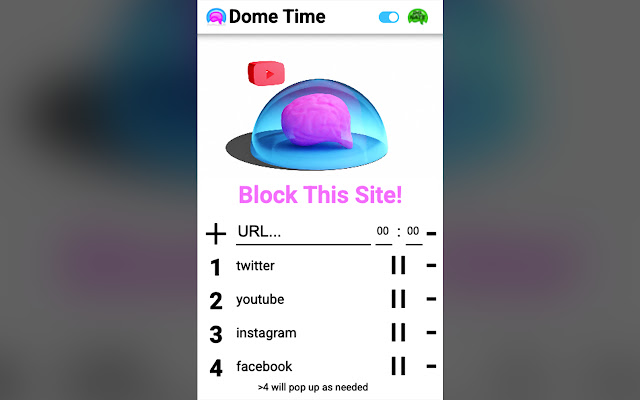 Dome Time chrome extension