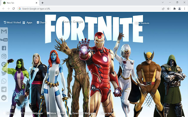 Fortnite Wallpaper HD New Tab