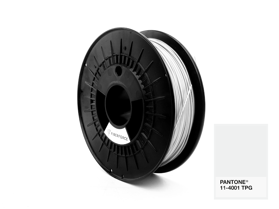 FiberForce Pantone (R) 11-4001 TPG PLA Filament - 2.85mm (0.75kg)