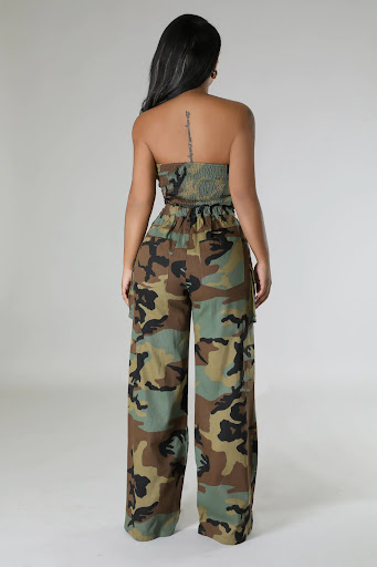 Title 2, Camouflage Pocket Casual Pants Suit Comfortable...
