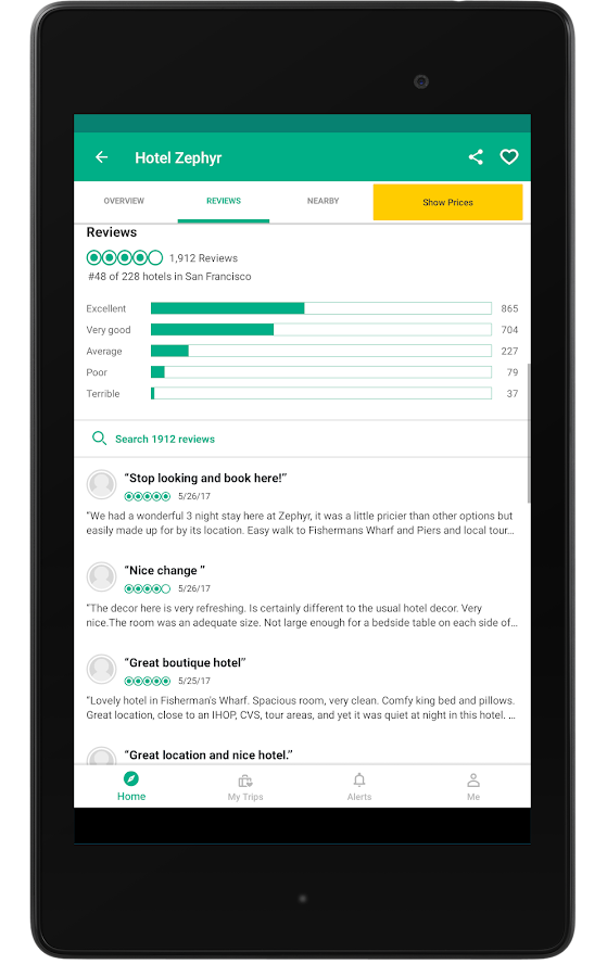    TripAdvisor Hotels Restaurants- screenshot  