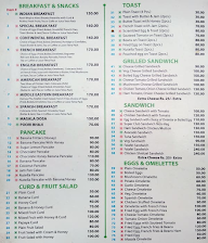 Diamond Restaurant menu 1