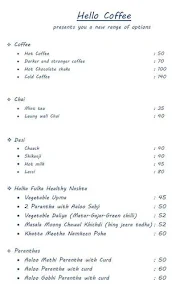 Hello Coffee menu 1