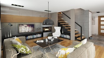 Aranżacja wnętrz nr 2 dla projektu domu Amadeusz