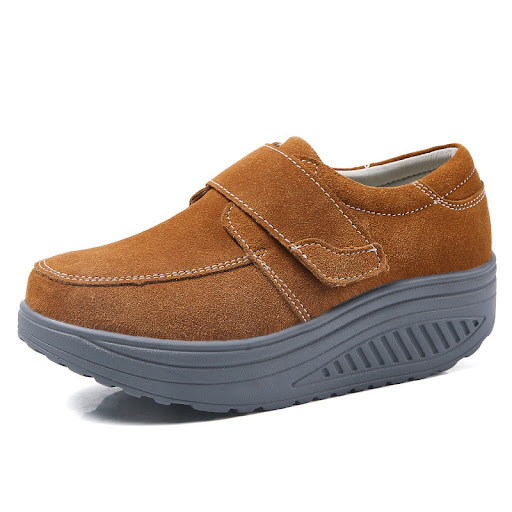 Title 6, Non-slip wedge heel platform heightened fashion...