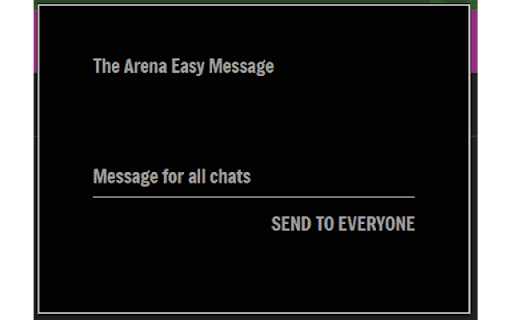 Arena Easy Message