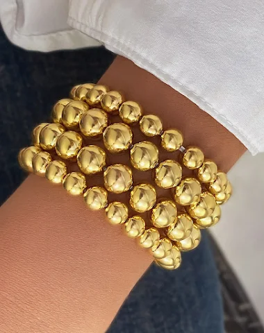 Pulseira multicamadas Punk com cont - 0