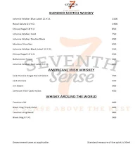 Seventh Sense - Seven Seas Hotel menu 1