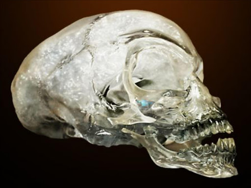 The Crystal Skull as used in 'Indiana Jones and the Kingdom of the Crystal Skull' in 2008.