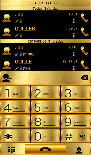 Theme Gold Metal RocketDial