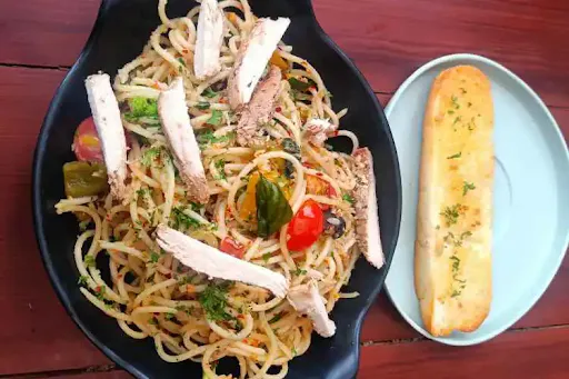 Chicken Aglio Olio Pasta