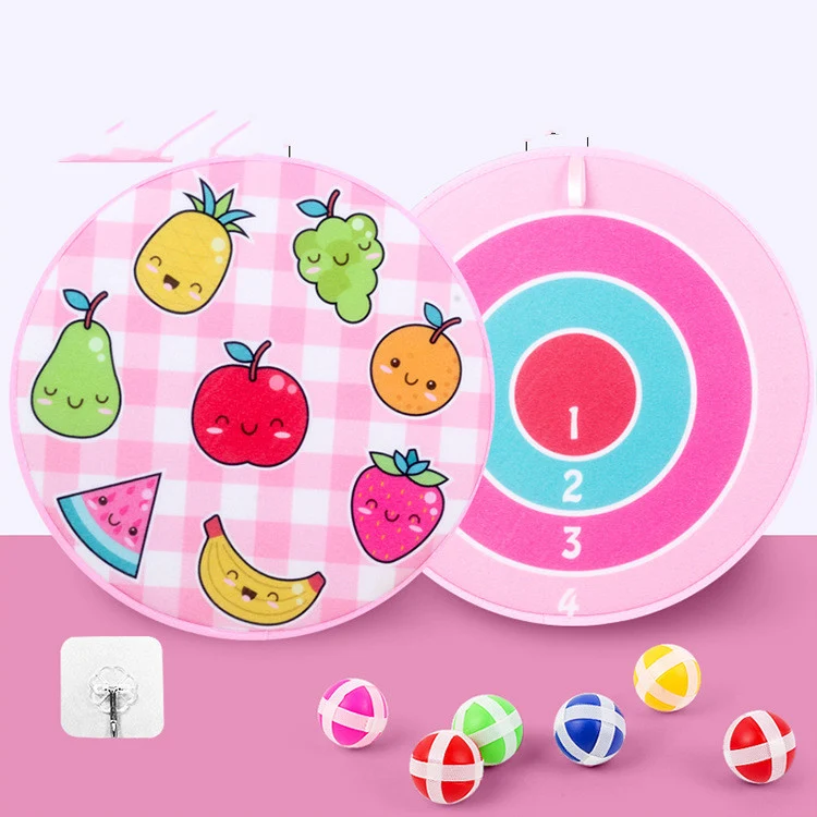 Groothandel Kinderen Sticky Ball Dartbord Cartoon Leuk Dartbord plus Velvet. Creatief speelplezier voor kids!