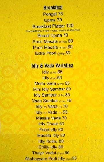 Akshayyam menu 