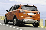 The Kuga brings a touch of style to the crossover sector. Below: A rear view of the new Kuga which is imported from Europe